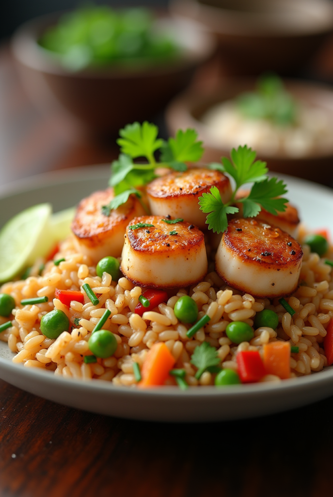 How to Add Scallops to a Stir Fried Rice Recipe People Love