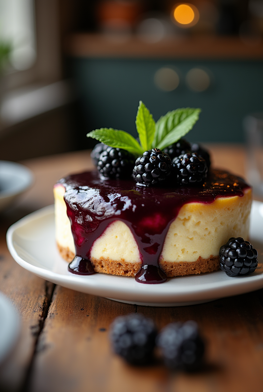 blackberry cheesecake