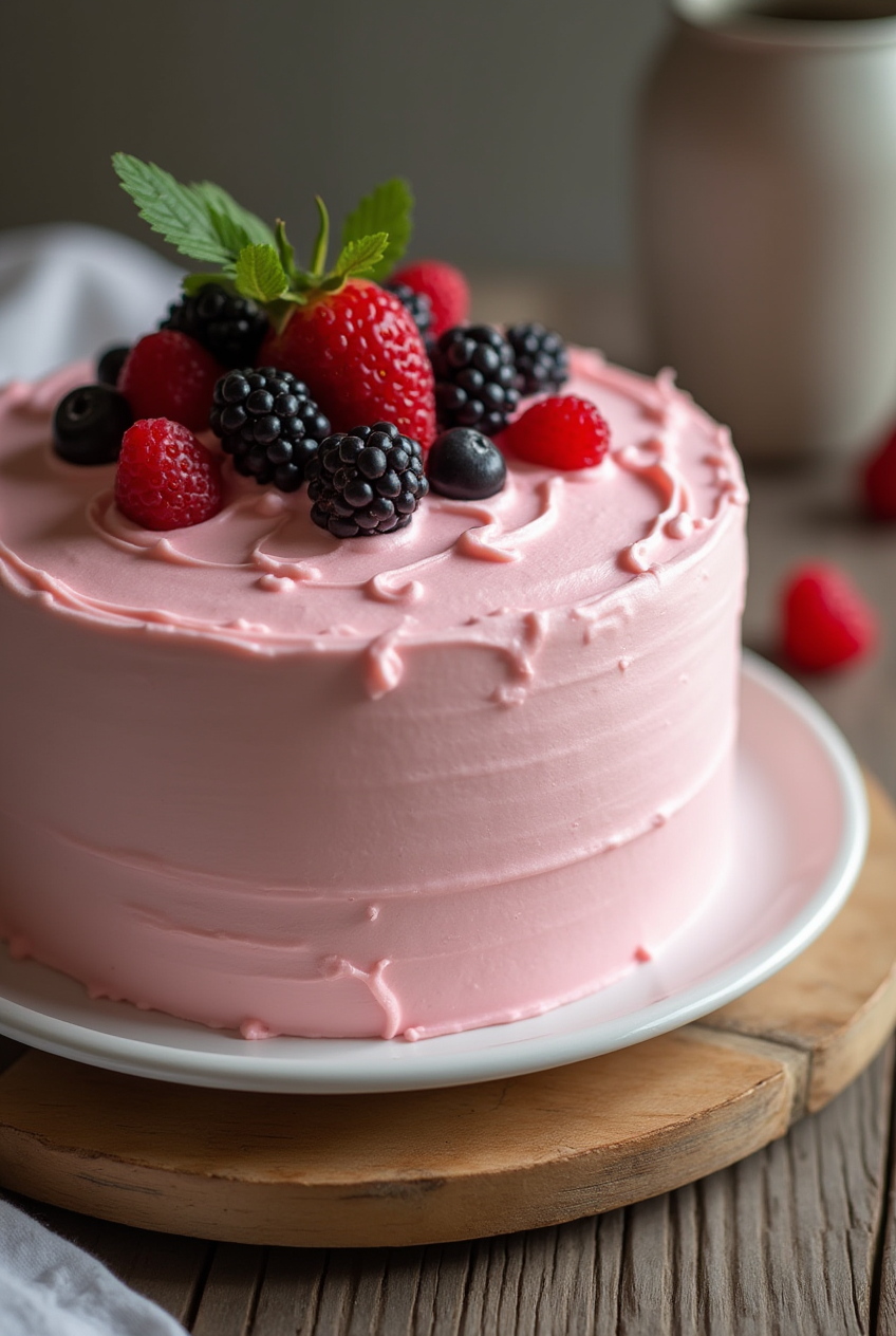 pink cake