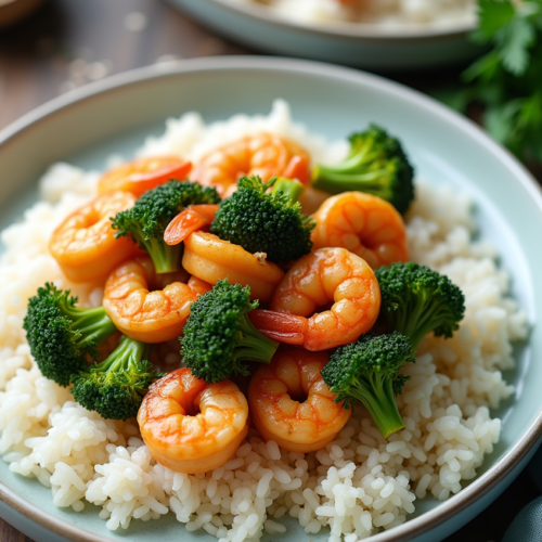 shrimp and broccoli