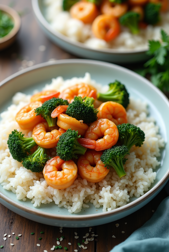 shrimp and broccoli