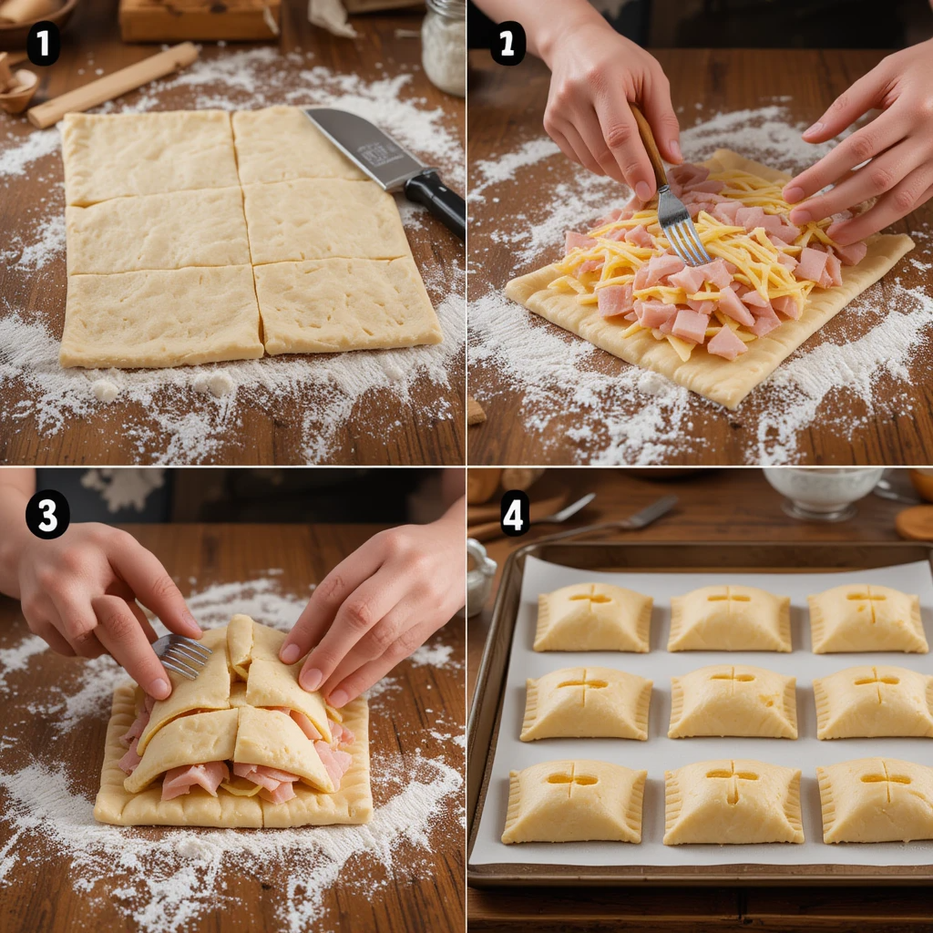 Ham and Cheese Hot Pockets