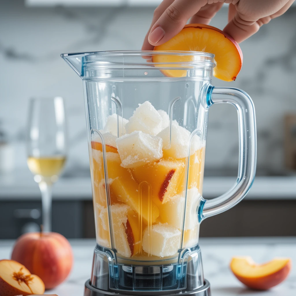 Frozen Peach Bellini