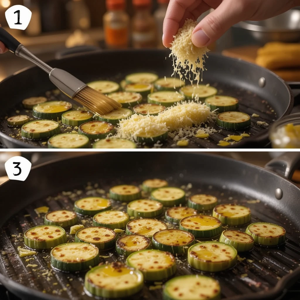 Grilled Parmesan Zucchini