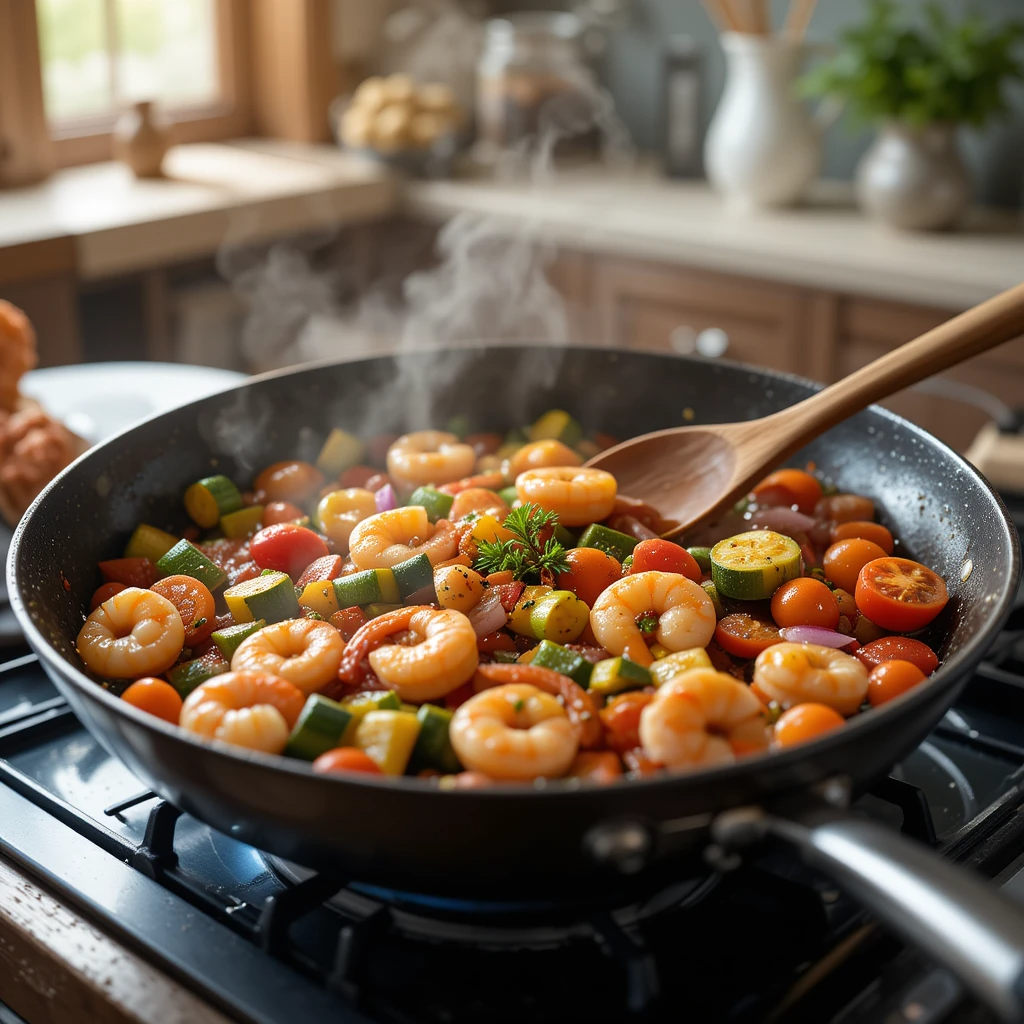 Mediterranean Shrimp and Vegetables