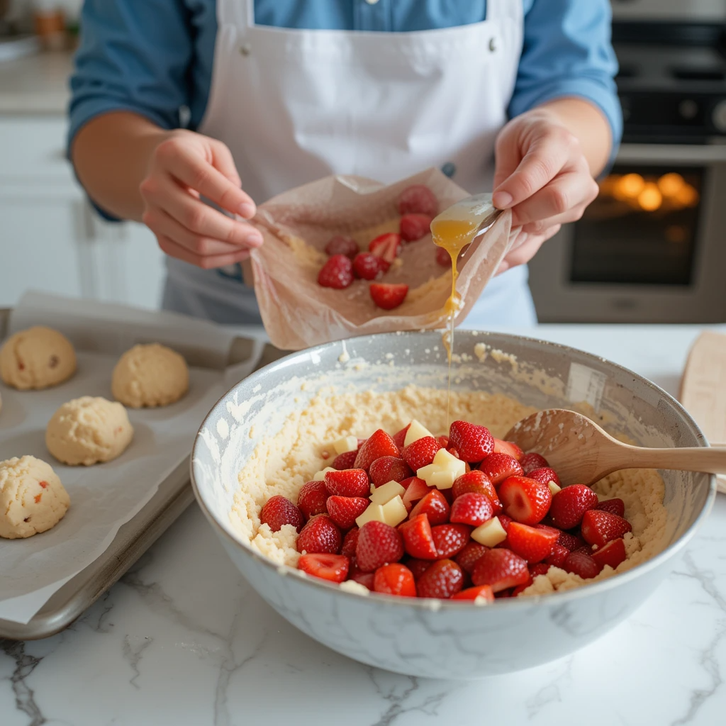 Strawberry Butter Swim Biscuits