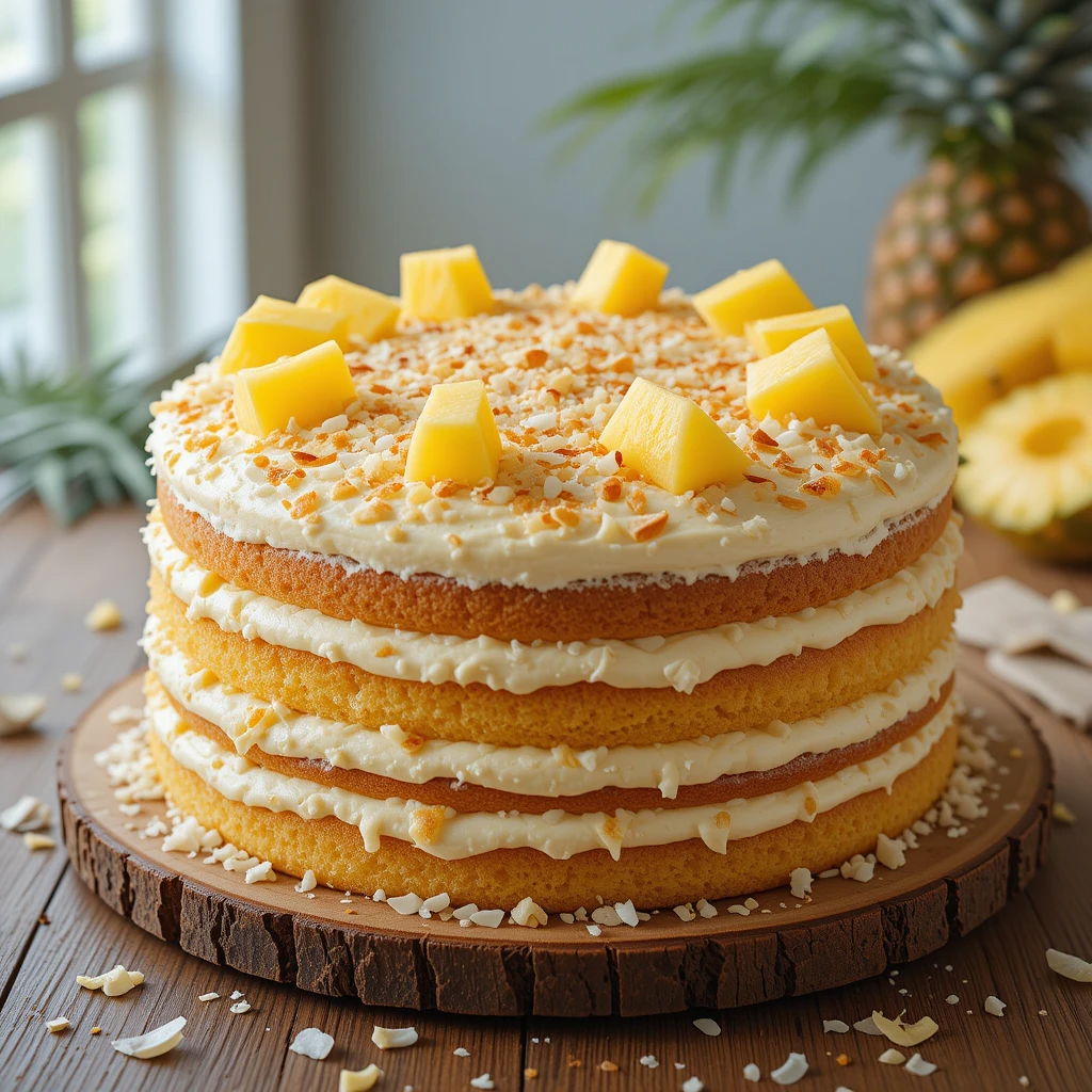 Pineapple Coconut Dream Cake